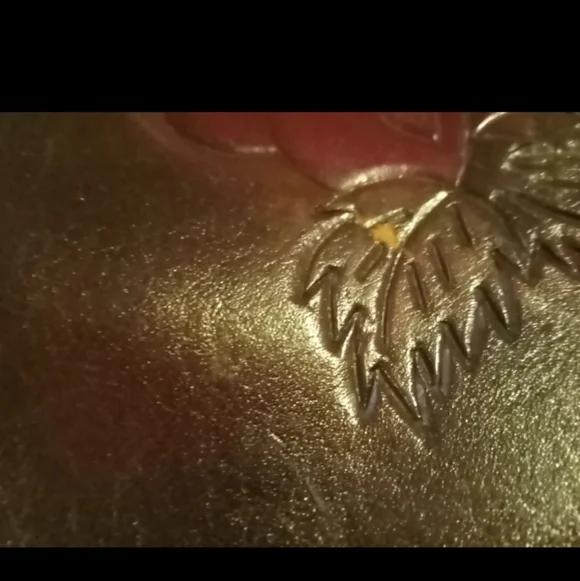 Vintage hand tooled leather clutch 1960s Hand Crafted High Quality Rare Durable - Picture 4 of 10